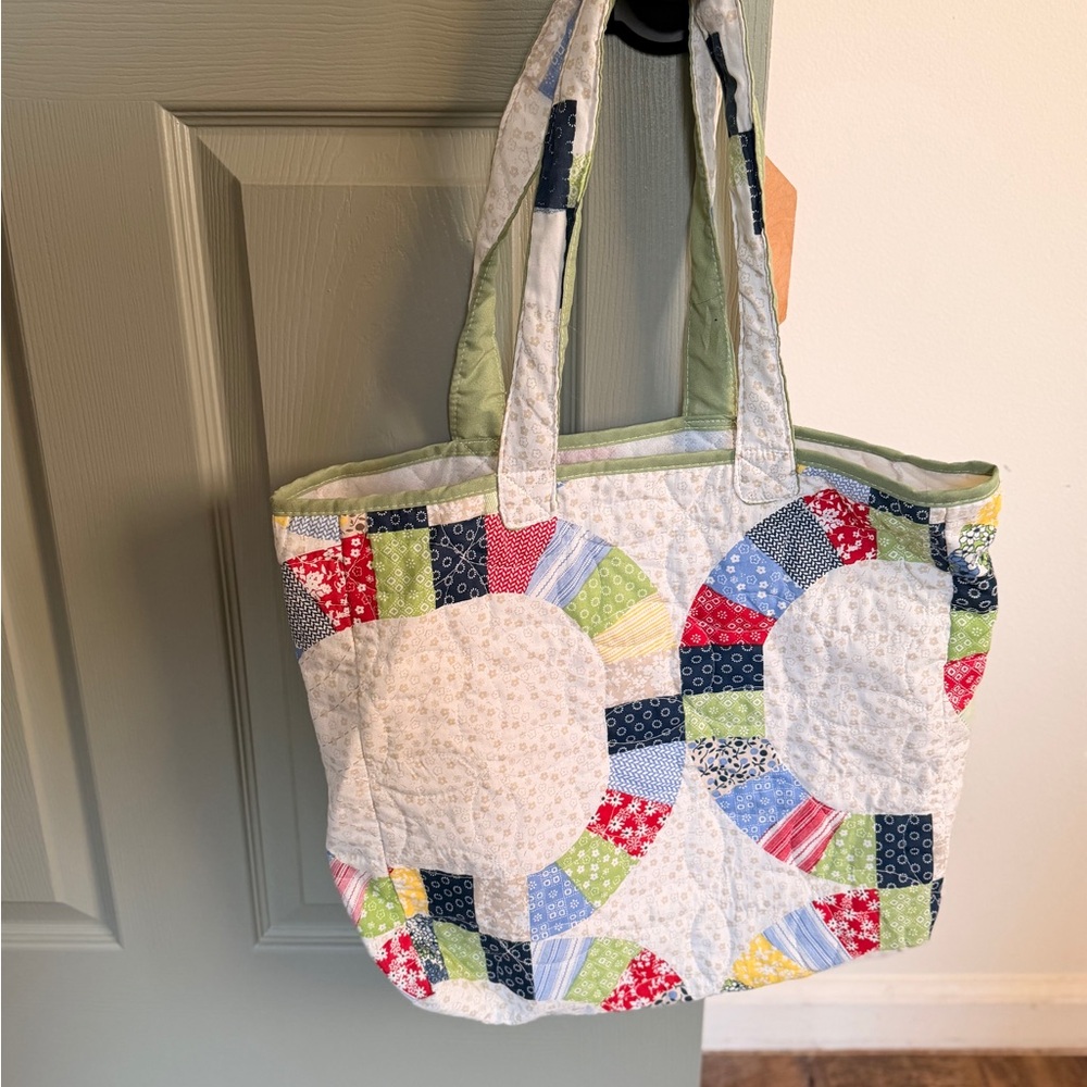 Quilted Patchwork Tote Bag